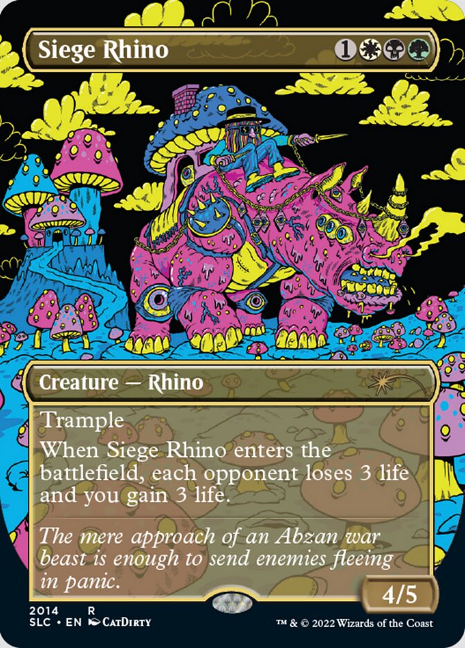 Siege Rhino (Borderless) [Secret Lair 30th Anniversary Countdown Kit] | Pegasus Games WI