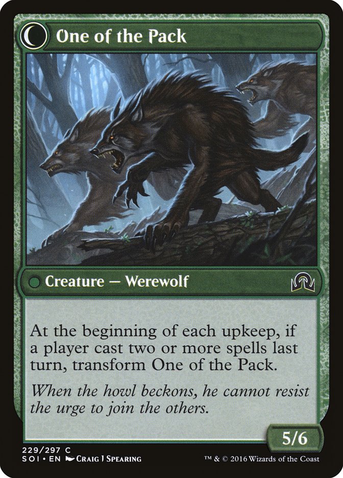 Solitary Hunter // One of the Pack [Shadows over Innistrad] | Pegasus Games WI