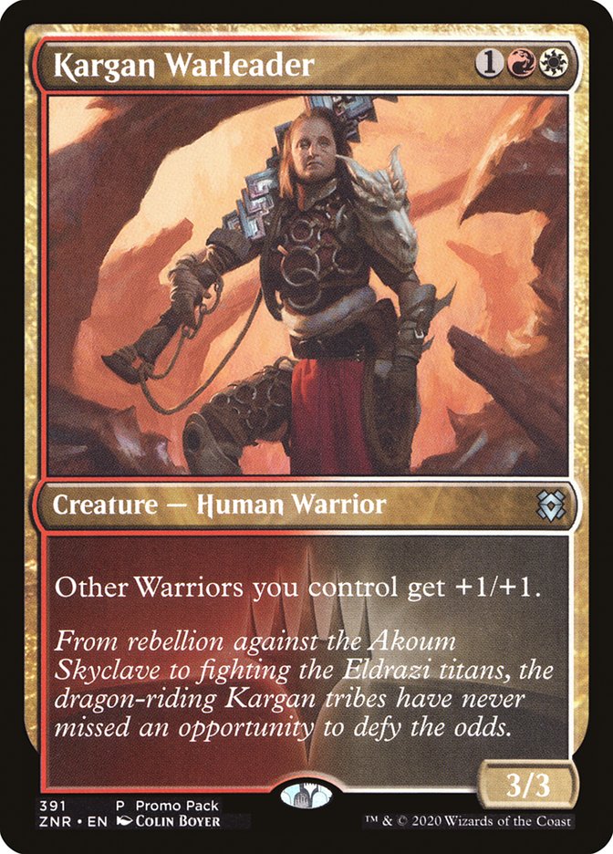 Kargan Warleader (Promo Pack) [Zendikar Rising Promos] | Pegasus Games WI