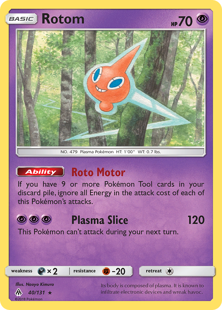 Rotom (40/131) [Sun & Moon: Forbidden Light] | Pegasus Games WI