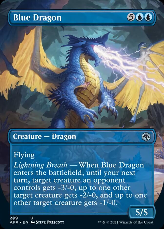 Blue Dragon (Borderless Alternate Art) [Dungeons & Dragons: Adventures in the Forgotten Realms] | Pegasus Games WI
