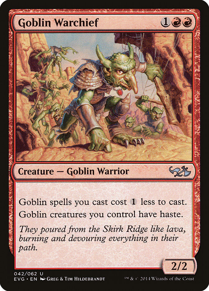 Goblin Warchief (Elves vs. Goblins) [Duel Decks Anthology] | Pegasus Games WI