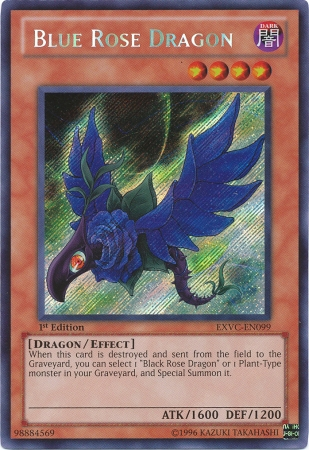 Blue Rose Dragon [EXVC-EN099] Secret Rare | Pegasus Games WI