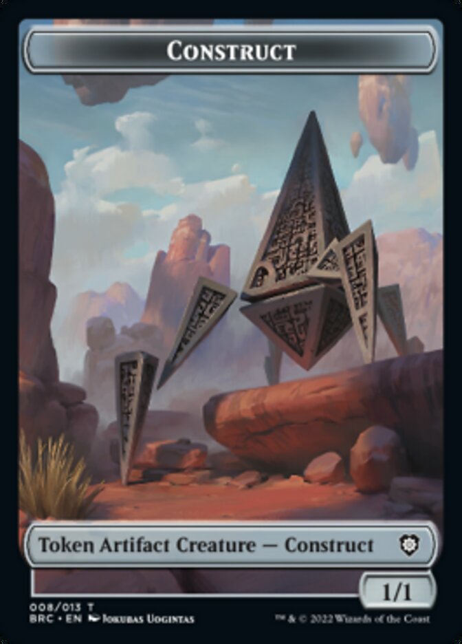 Construct (008) // Phyrexian Myr Double-Sided Token [The Brothers' War Commander Tokens] | Pegasus Games WI