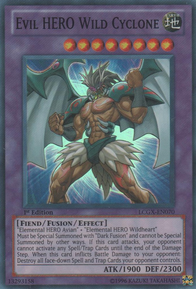 Evil HERO Wild Cyclone [LCGX-EN070] Super Rare | Pegasus Games WI