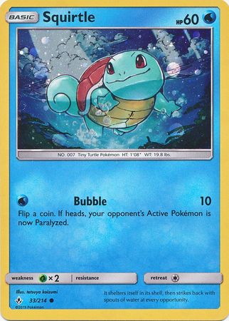 Squirtle (33/214) (Premium Collection Promo) [Sun & Moon: Unbroken Bonds] | Pegasus Games WI