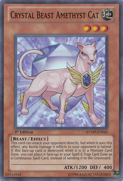 Crystal Beast Amethyst Cat [RYMP-EN041] Super Rare | Pegasus Games WI