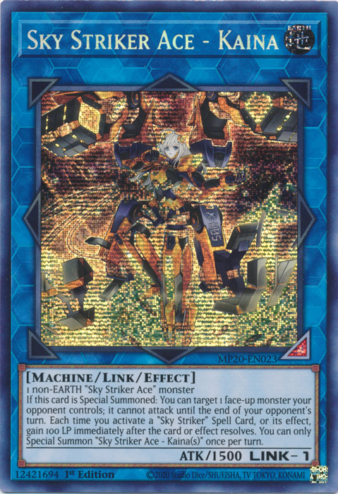 Sky Striker Ace - Kaina [MP20-EN023] Prismatic Secret Rare | Pegasus Games WI