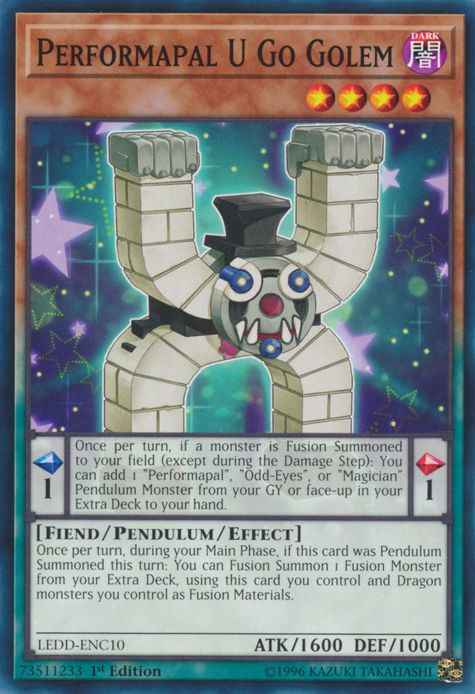 Performapal U Go Golem [LEDD-ENC10] Common | Pegasus Games WI