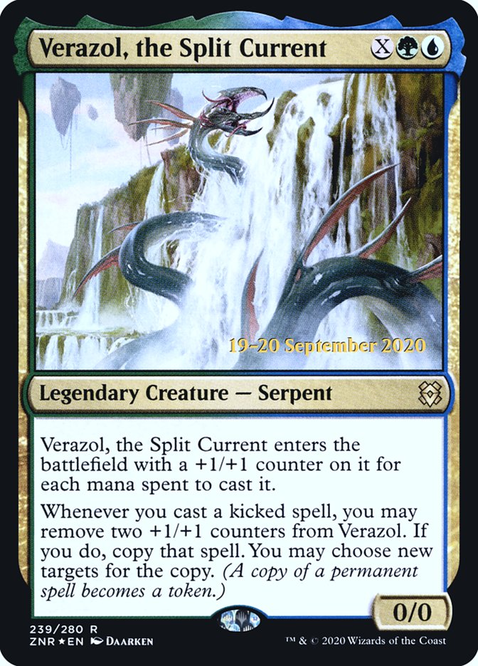 Verazol, the Split Current [Zendikar Rising Prerelease Promos] | Pegasus Games WI