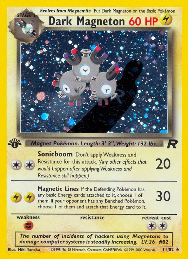 Dark Magneton (11/82) [Team Rocket 1st Edition] | Pegasus Games WI