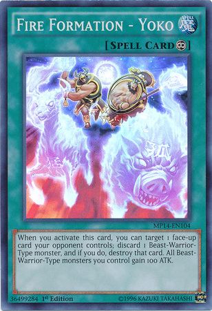 Fire Formation - Yoko [MP14-EN104] Super Rare | Pegasus Games WI