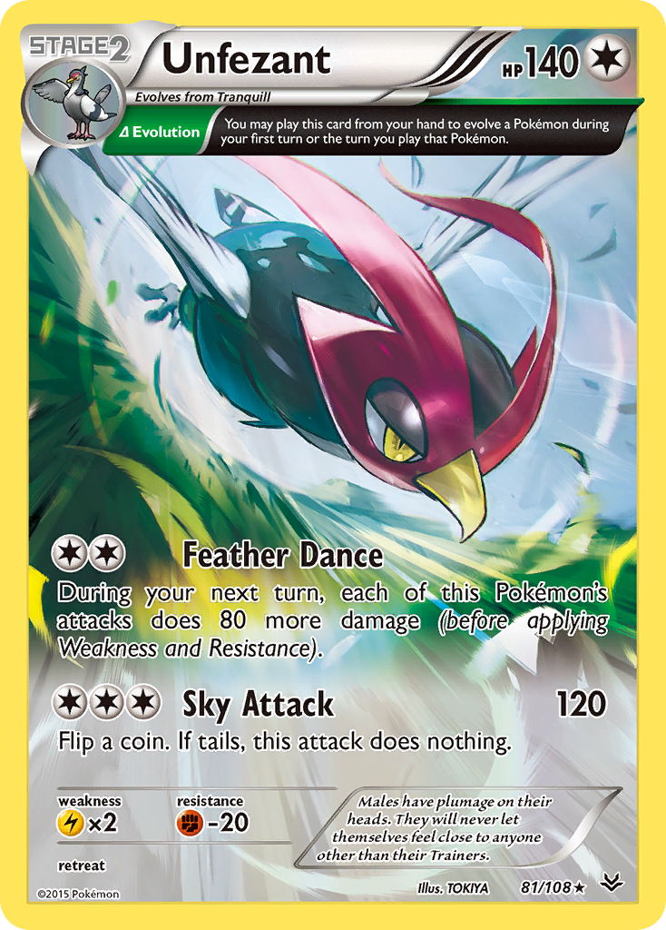 Unfezant (81/108) [XY: Roaring Skies] | Pegasus Games WI