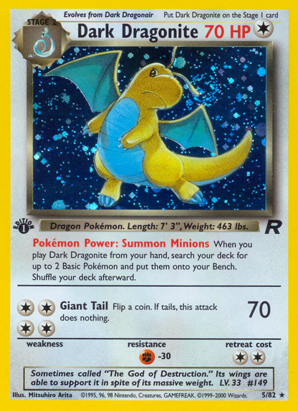 Dark Dragonite (5/82) [Team Rocket 1st Edition] | Pegasus Games WI