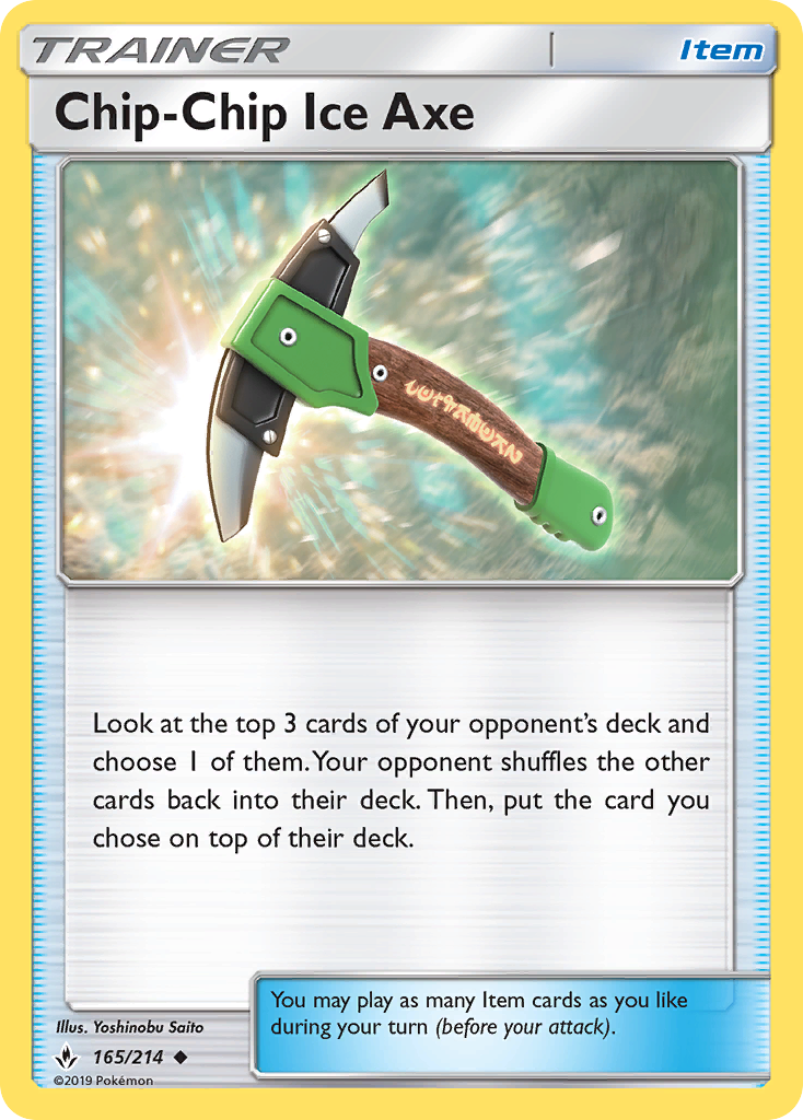 Chip-Chip Ice Axe (165/214) [Sun & Moon: Unbroken Bonds] | Pegasus Games WI