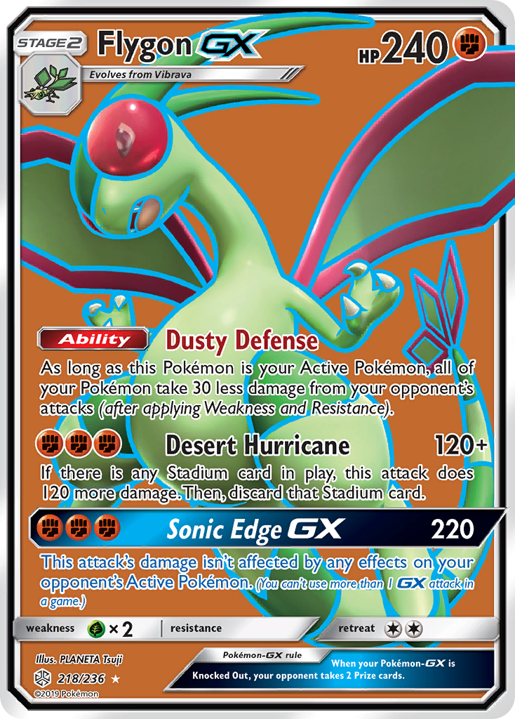 Flygon GX (218/236) [Sun & Moon: Cosmic Eclipse] | Pegasus Games WI