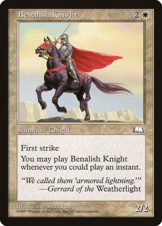 Benalish Knight [Weatherlight] | Pegasus Games WI