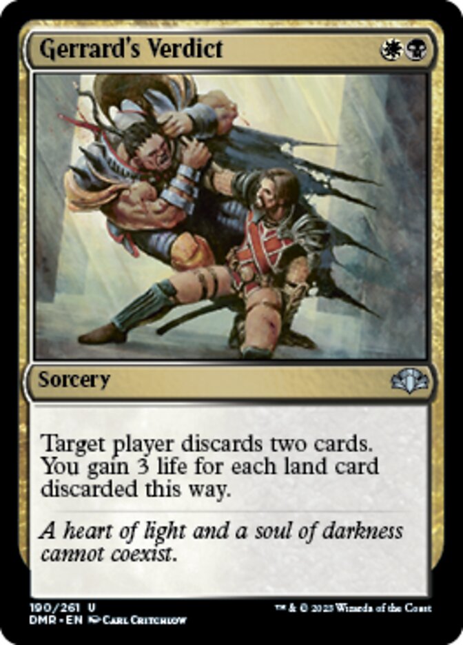 Gerrard's Verdict [Dominaria Remastered] | Pegasus Games WI