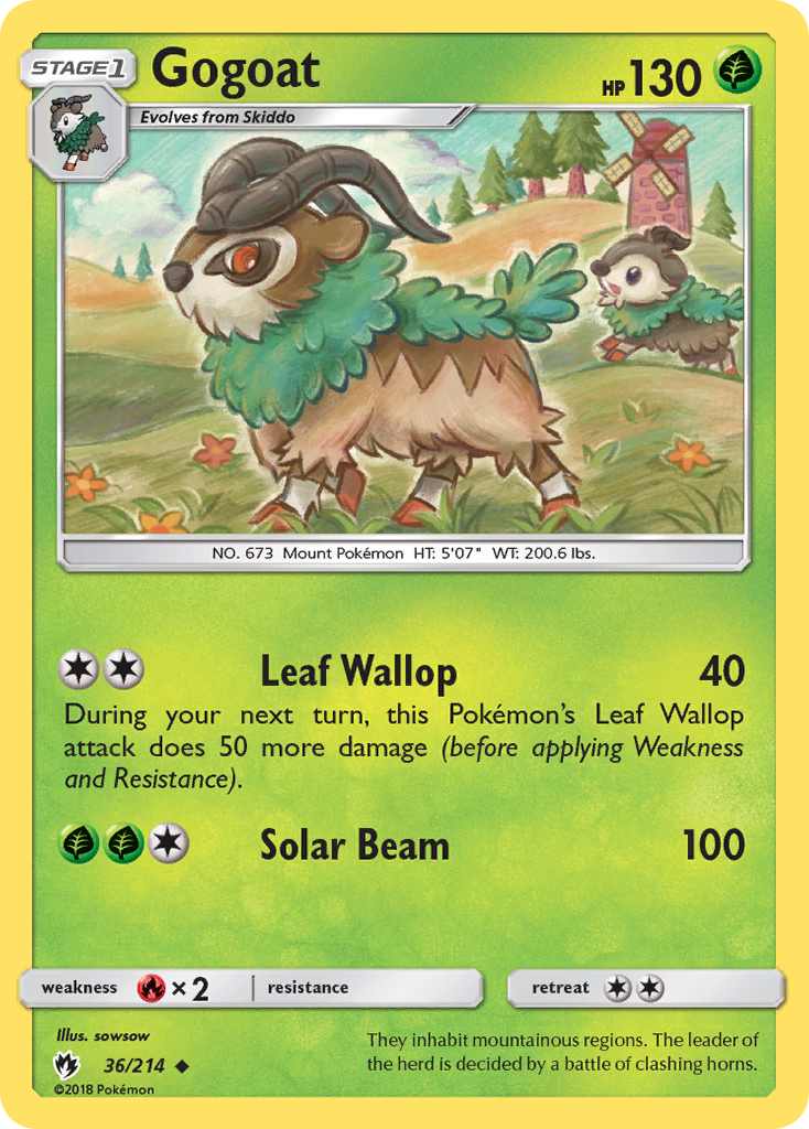 Gogoat (36/214) [Sun & Moon: Lost Thunder] | Pegasus Games WI