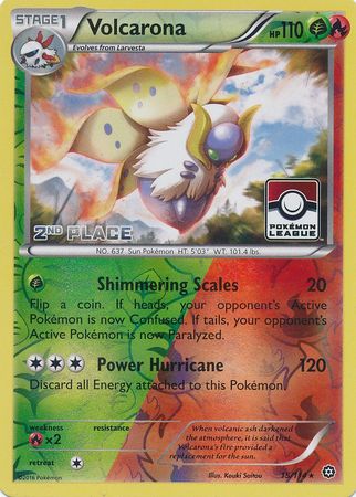 Volcarona (15/114) (League Promo 2nd Place) [XY: Steam Siege] | Pegasus Games WI