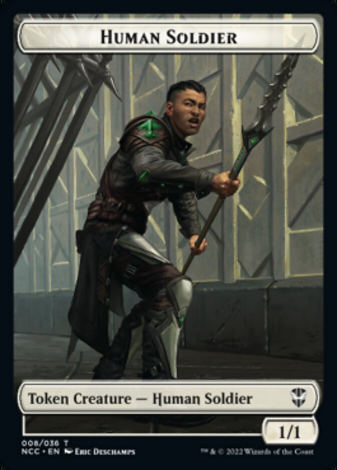 Eldrazi // Human Soldier Double-Sided Token [Streets of New Capenna Commander Tokens] | Pegasus Games WI