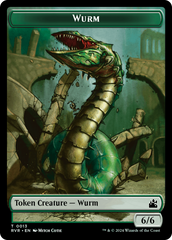 Saproling // Wurm Double-Sided Token [Ravnica Remastered Tokens] | Pegasus Games WI