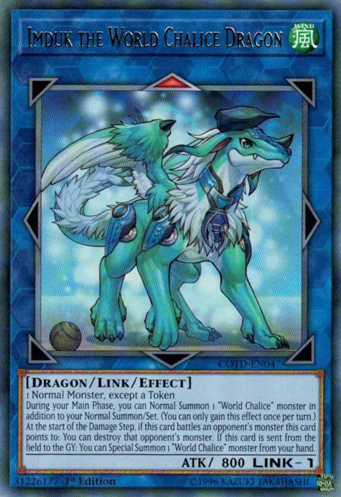 Imduk the World Chalice Dragon [COTD-EN047] Rare | Pegasus Games WI