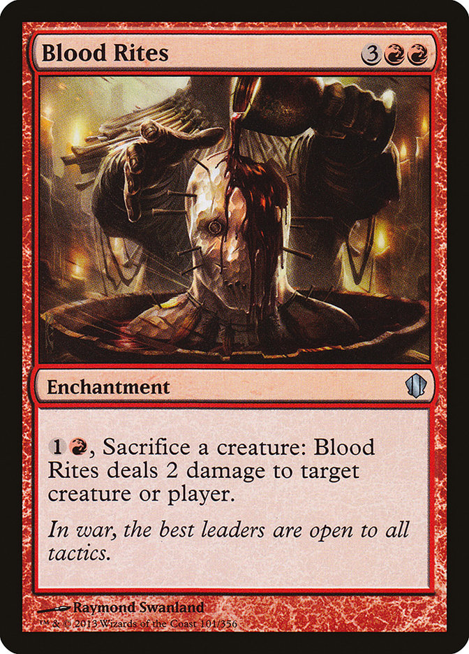 Blood Rites [Commander 2013] | Pegasus Games WI