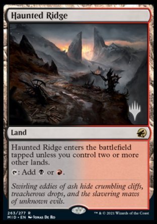 Haunted Ridge (Promo Pack) [Innistrad: Midnight Hunt Promos] | Pegasus Games WI