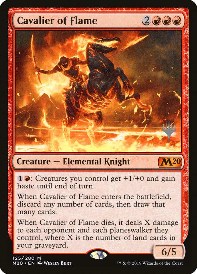 Cavalier of Flame (Promo Pack) [Core Set 2020 Promos] | Pegasus Games WI