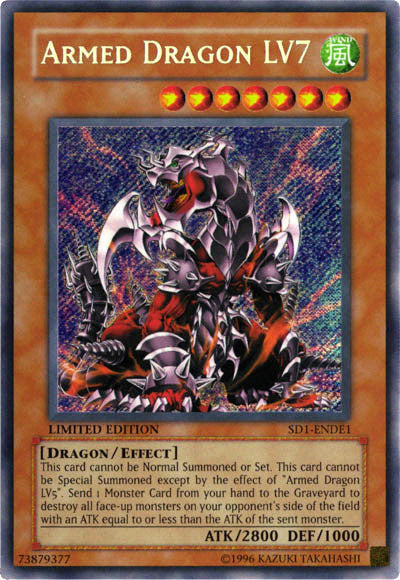 Armed Dragon Lv7 [SD1-ENDE1] Secret Rare | Pegasus Games WI