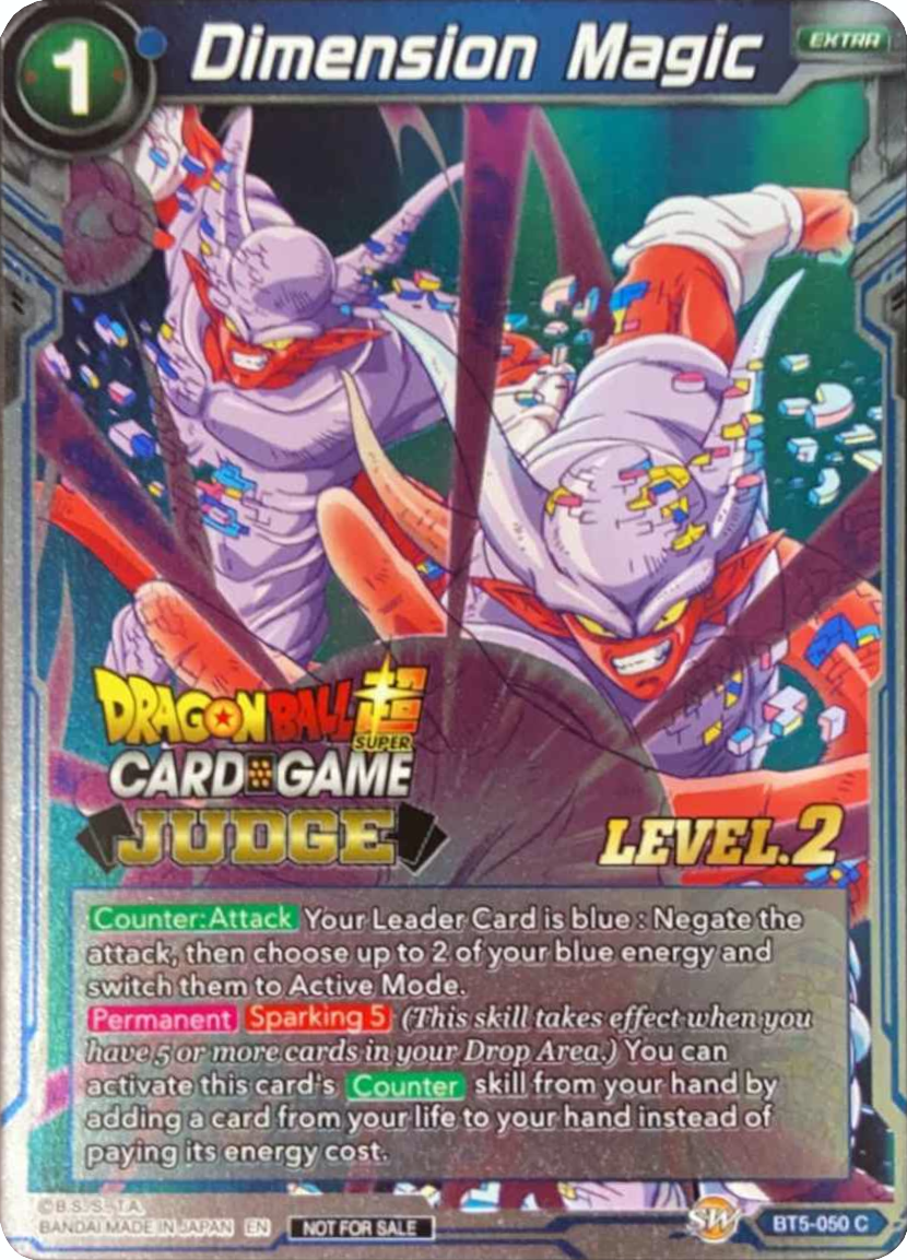 Dimension Magic (Level 2) (BT5-050) [Judge Promotion Cards] | Pegasus Games WI