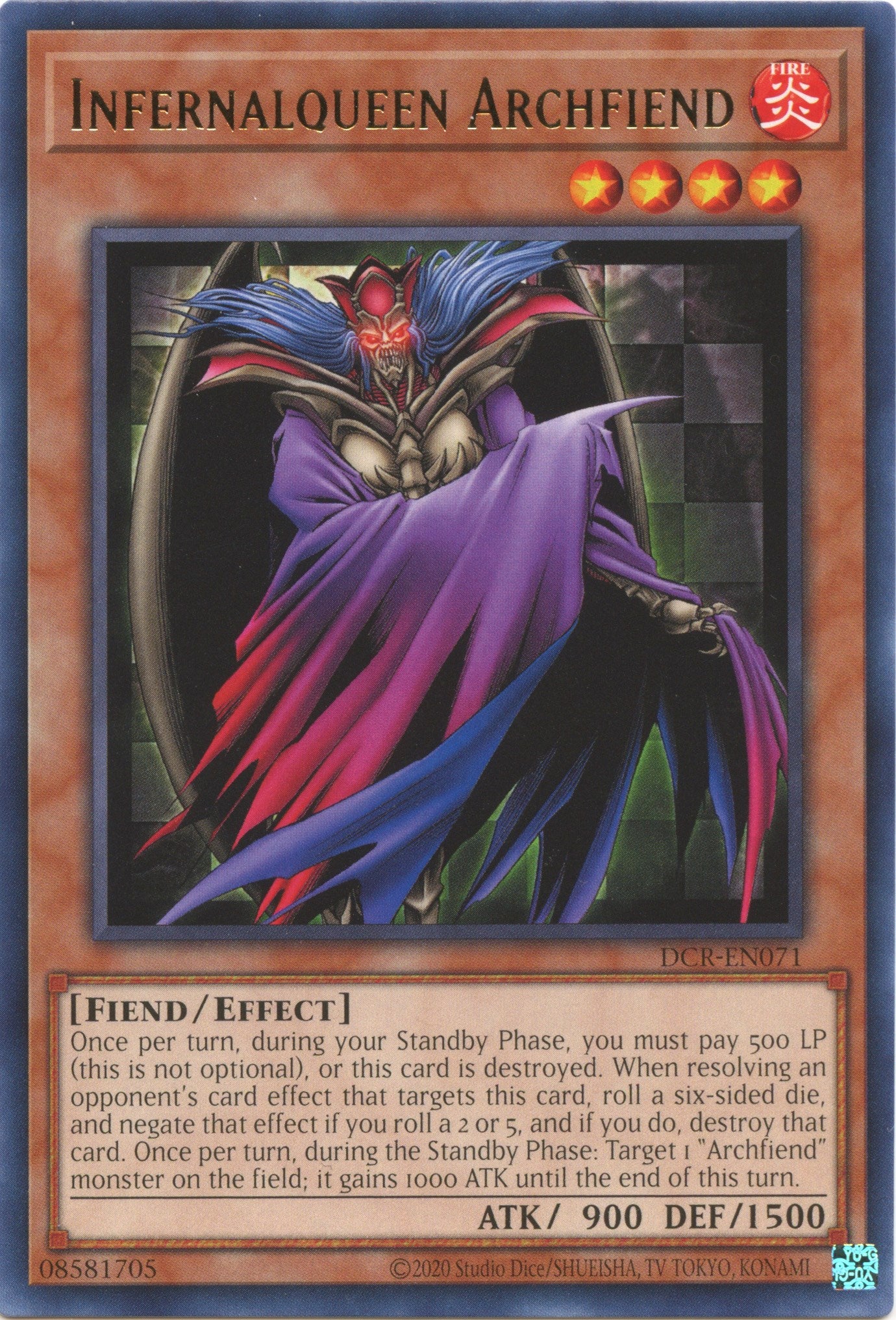 Infernalqueen Archfiend (25th Anniversary) [DCR-EN071] Rare | Pegasus Games WI