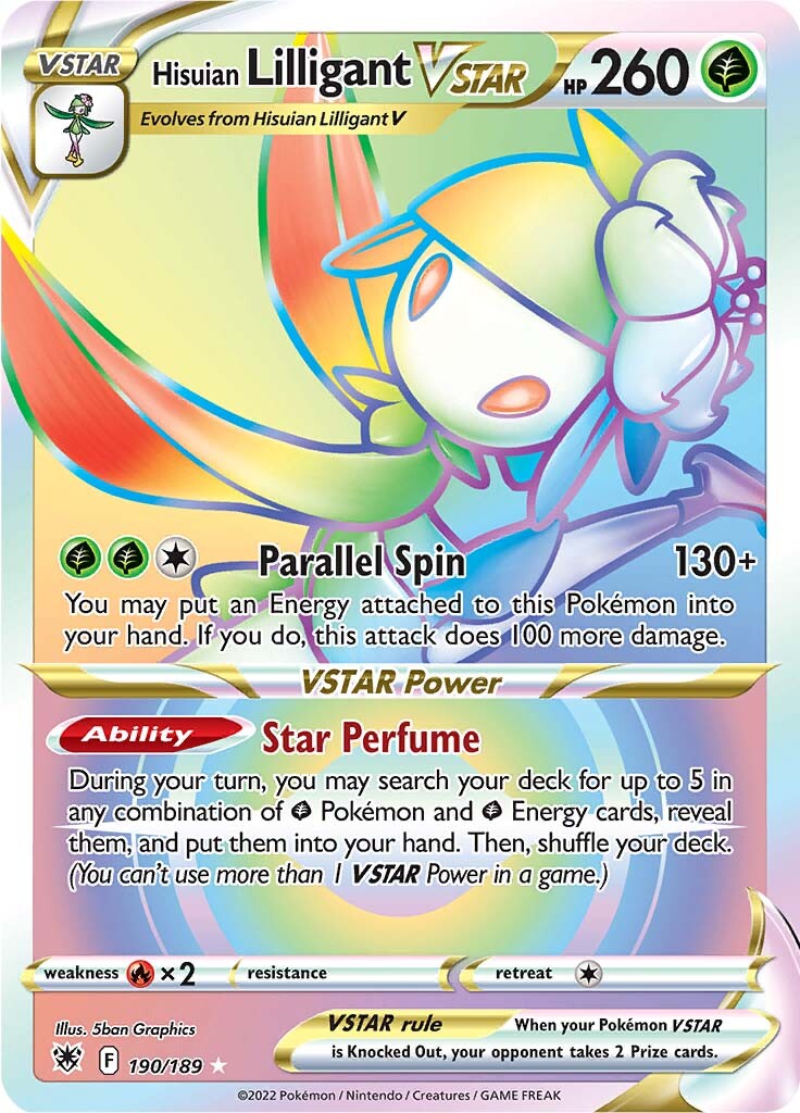 Hisuian Lilligant VSTAR (190/189) [Sword & Shield: Astral Radiance] | Pegasus Games WI