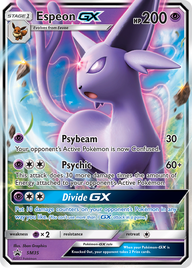 Espeon GX (SM35) [Sun & Moon: Black Star Promos] | Pegasus Games WI