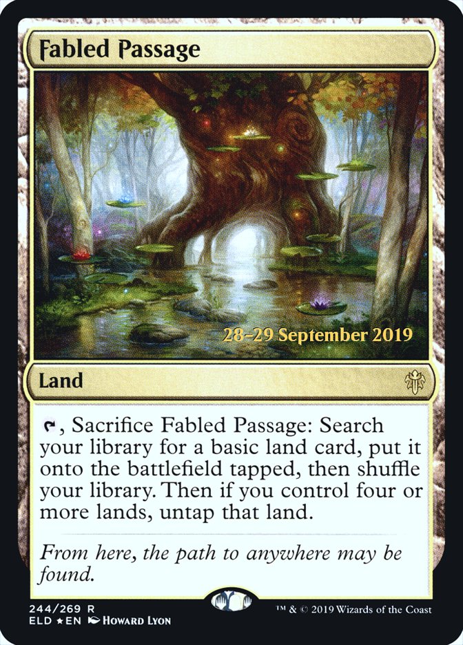 Fabled Passage [Throne of Eldraine Prerelease Promos] | Pegasus Games WI