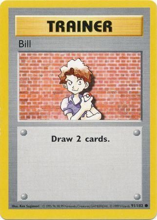 Bill (91/102) [Base Set Shadowless Unlimited] | Pegasus Games WI