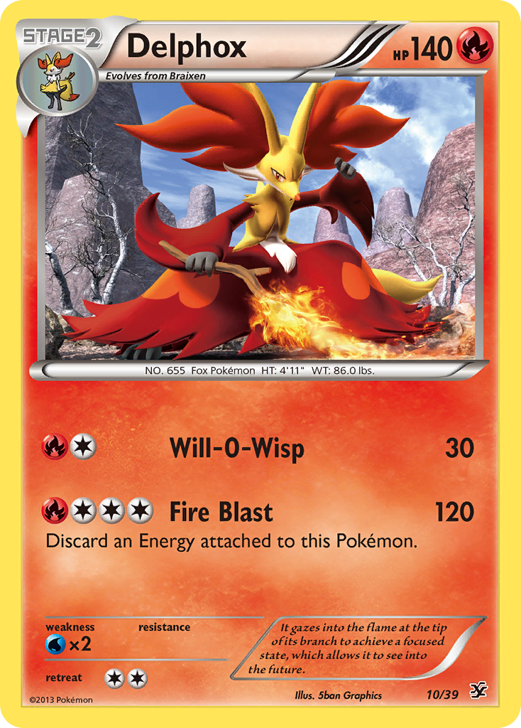 Delphox (10/39) [XY: Kalos Starter Set] | Pegasus Games WI