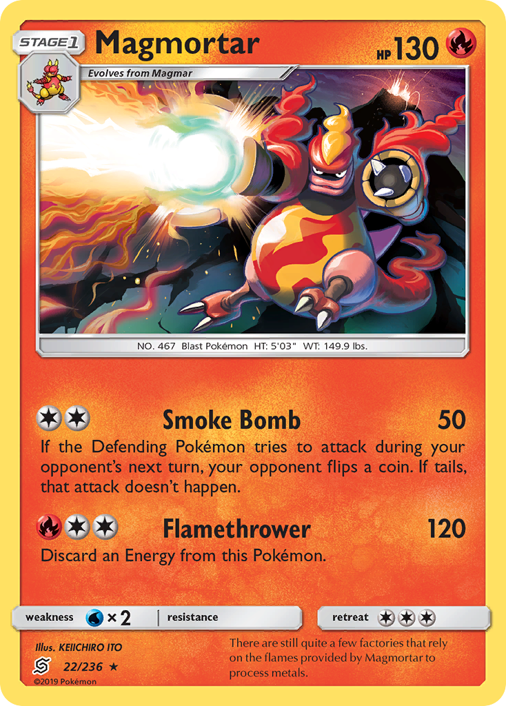 Magmortar (22/236) [Sun & Moon: Unified Minds] | Pegasus Games WI