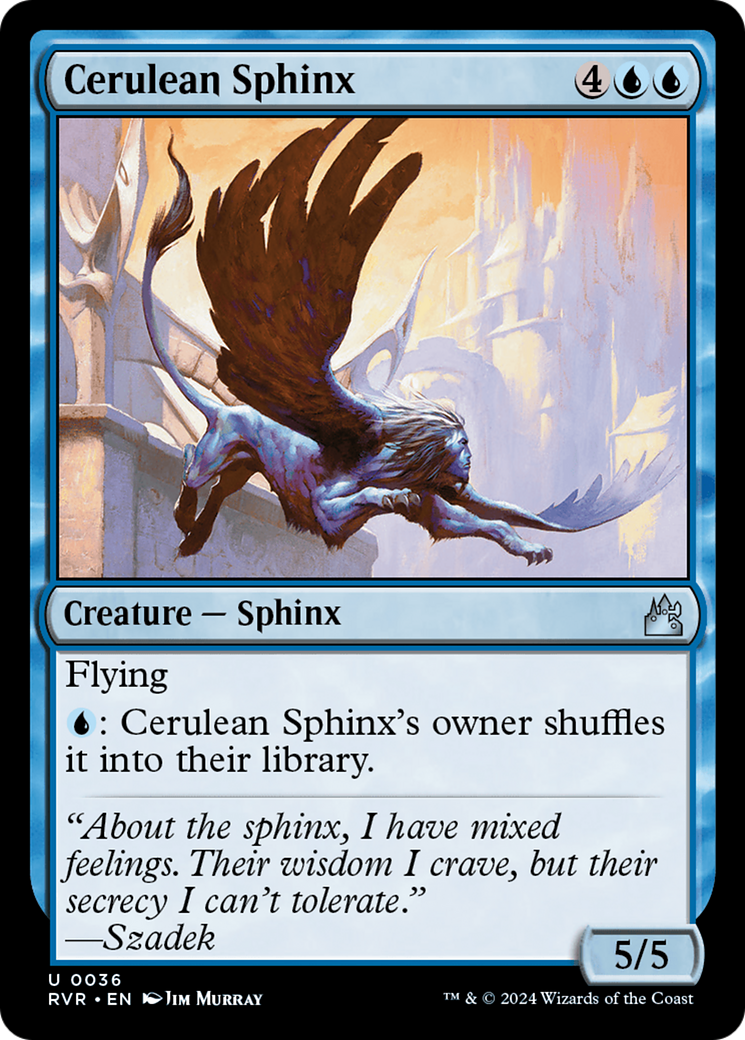 Cerulean Sphinx [Ravnica Remastered] | Pegasus Games WI