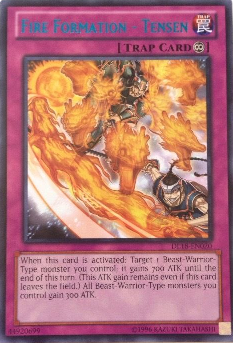 Fire Formation - Tensen (Blue) [DL18-EN020] Rare | Pegasus Games WI
