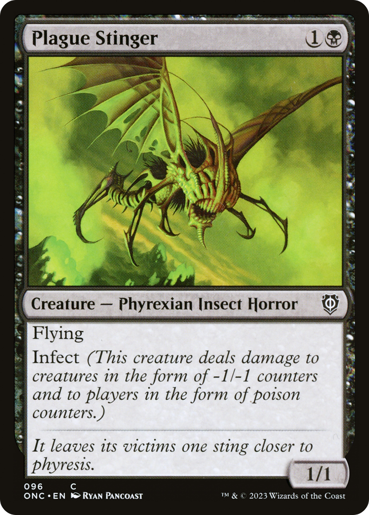 Plague Stinger [Phyrexia: All Will Be One Commander] | Pegasus Games WI