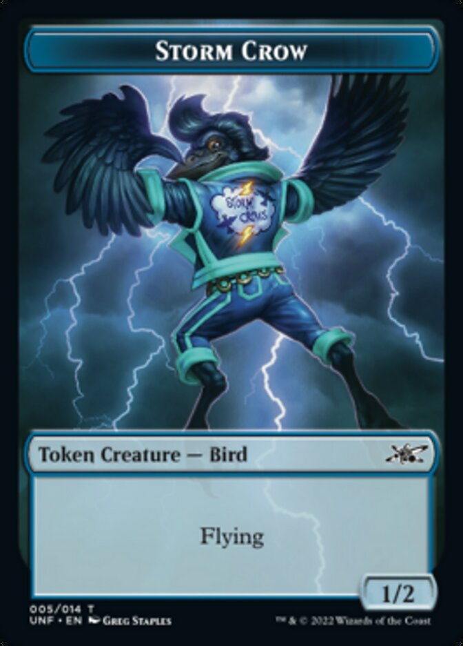 Storm Crow Token [Unfinity Tokens] | Pegasus Games WI