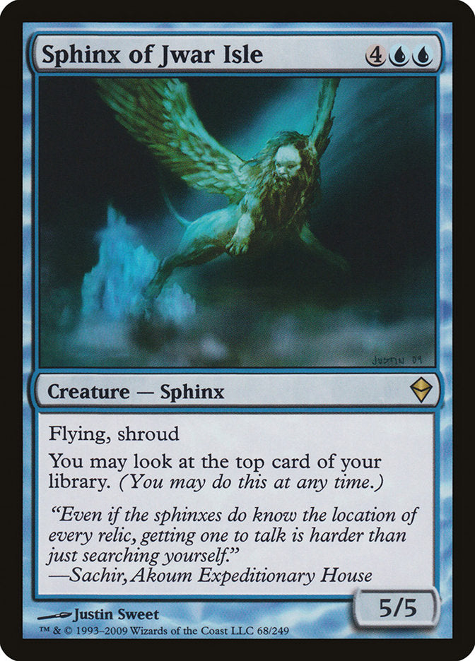 Sphinx of Jwar Isle [Zendikar] | Pegasus Games WI