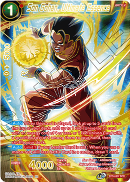 Son Gohan, Ultimate Essence (SPR) (BT14-007) [Cross Spirits] | Pegasus Games WI