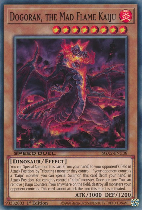 Dogoran, the Mad Flame Kaiju [SGX2-ENC08] Secret Rare | Pegasus Games WI