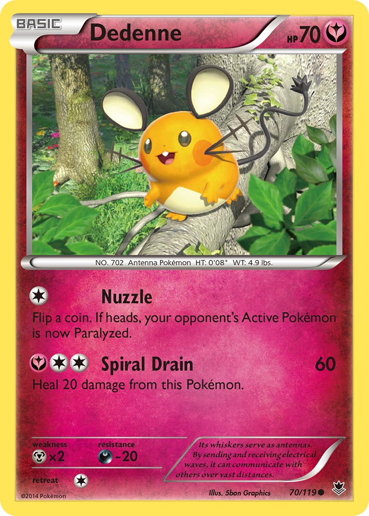 Dedenne (70/119) [XY: Phantom Forces] | Pegasus Games WI