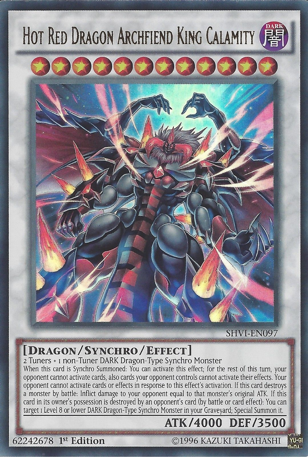 Hot Red Dragon Archfiend King Calamity [SHVI-EN097] Ultra Rare | Pegasus Games WI