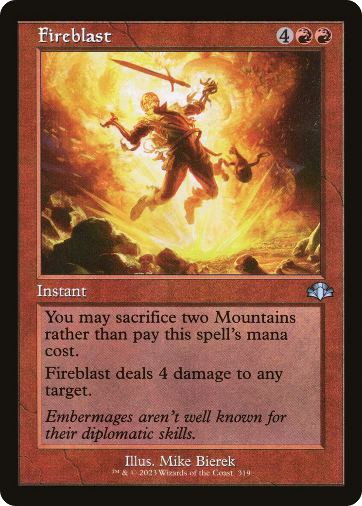 Fireblast (Retro) [Dominaria Remastered] | Pegasus Games WI
