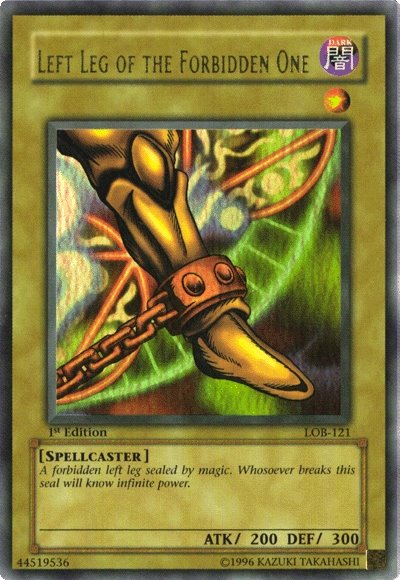 Left Leg of the Forbidden One [LOB-121] Ultra Rare | Pegasus Games WI